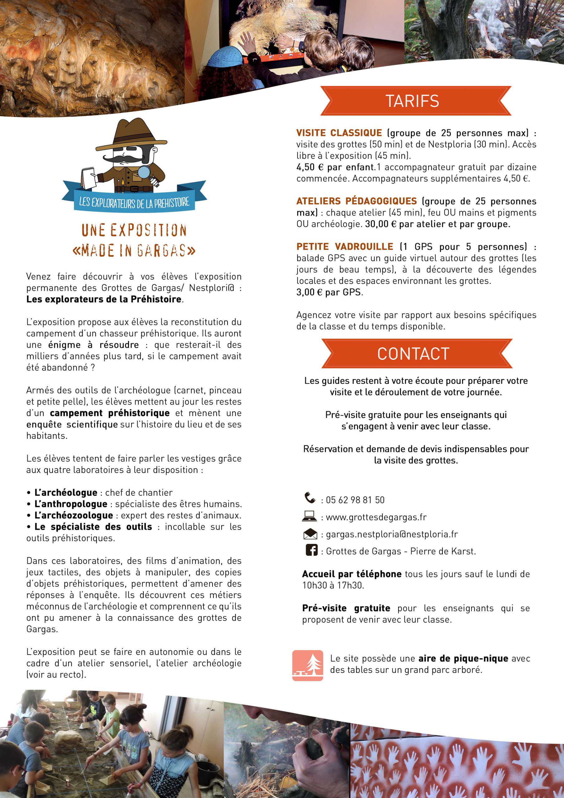 Verso Document d’informations scolaire