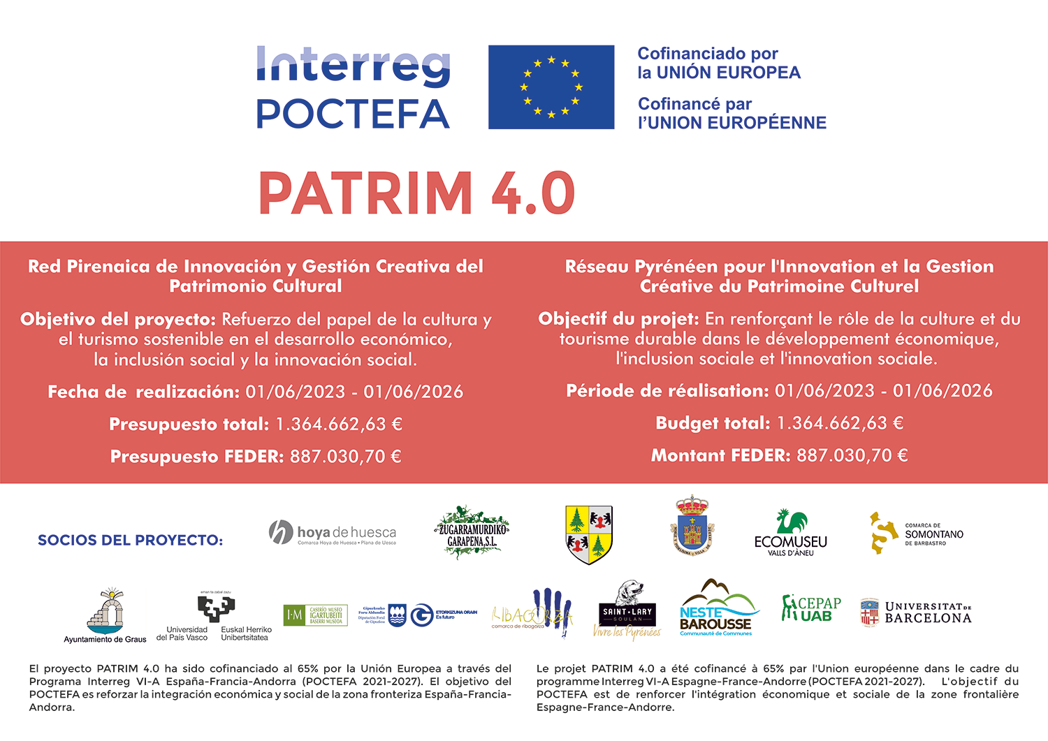 Patrim 4 - Réseau Pyrénéen pour Innovation et la Gestion Créative du Patrimoine Culturel.