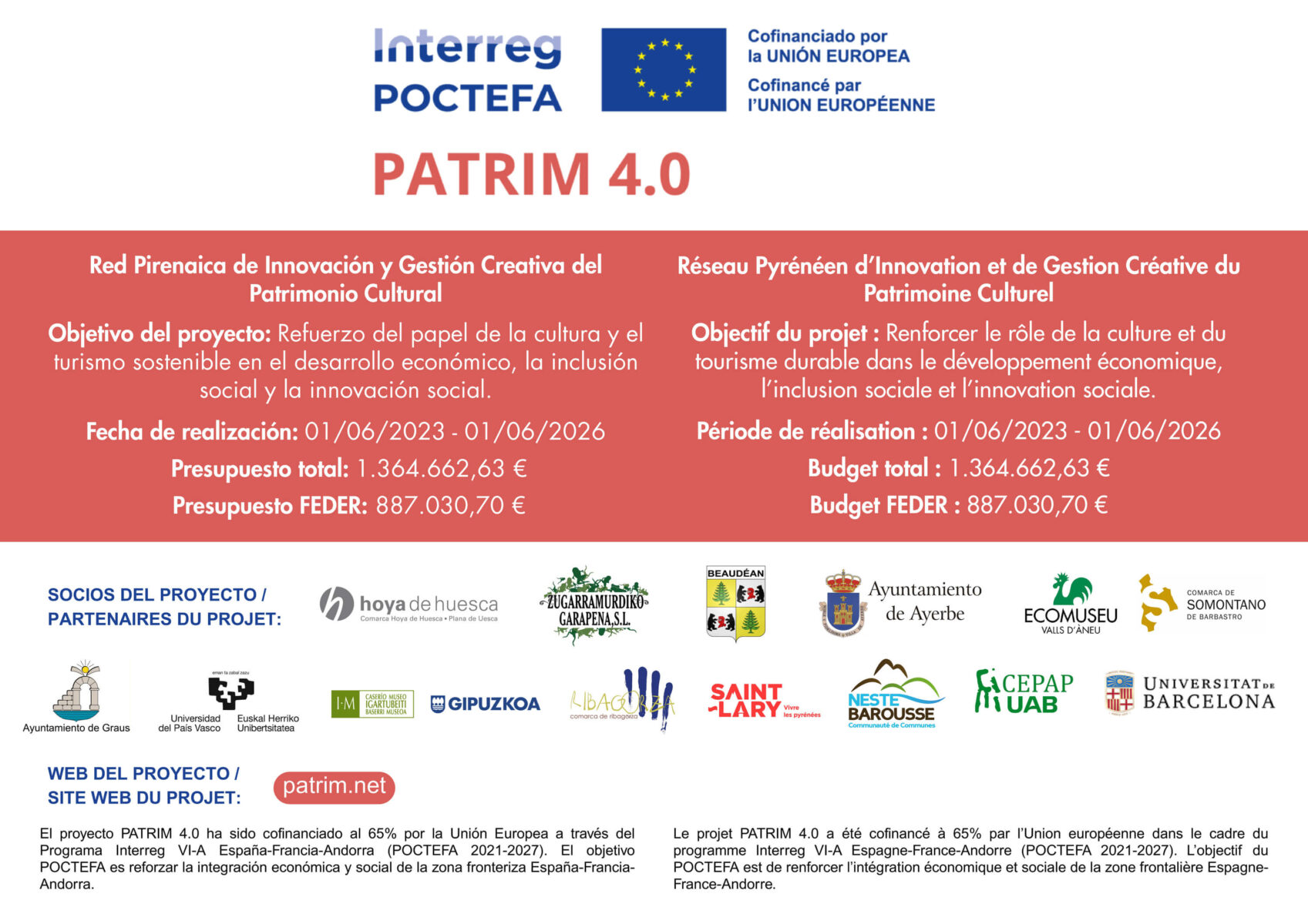 PATRIM (Réseau Pyrénéen pour l’Innovation et la Gestion Créative du Patrimoine Culturel)